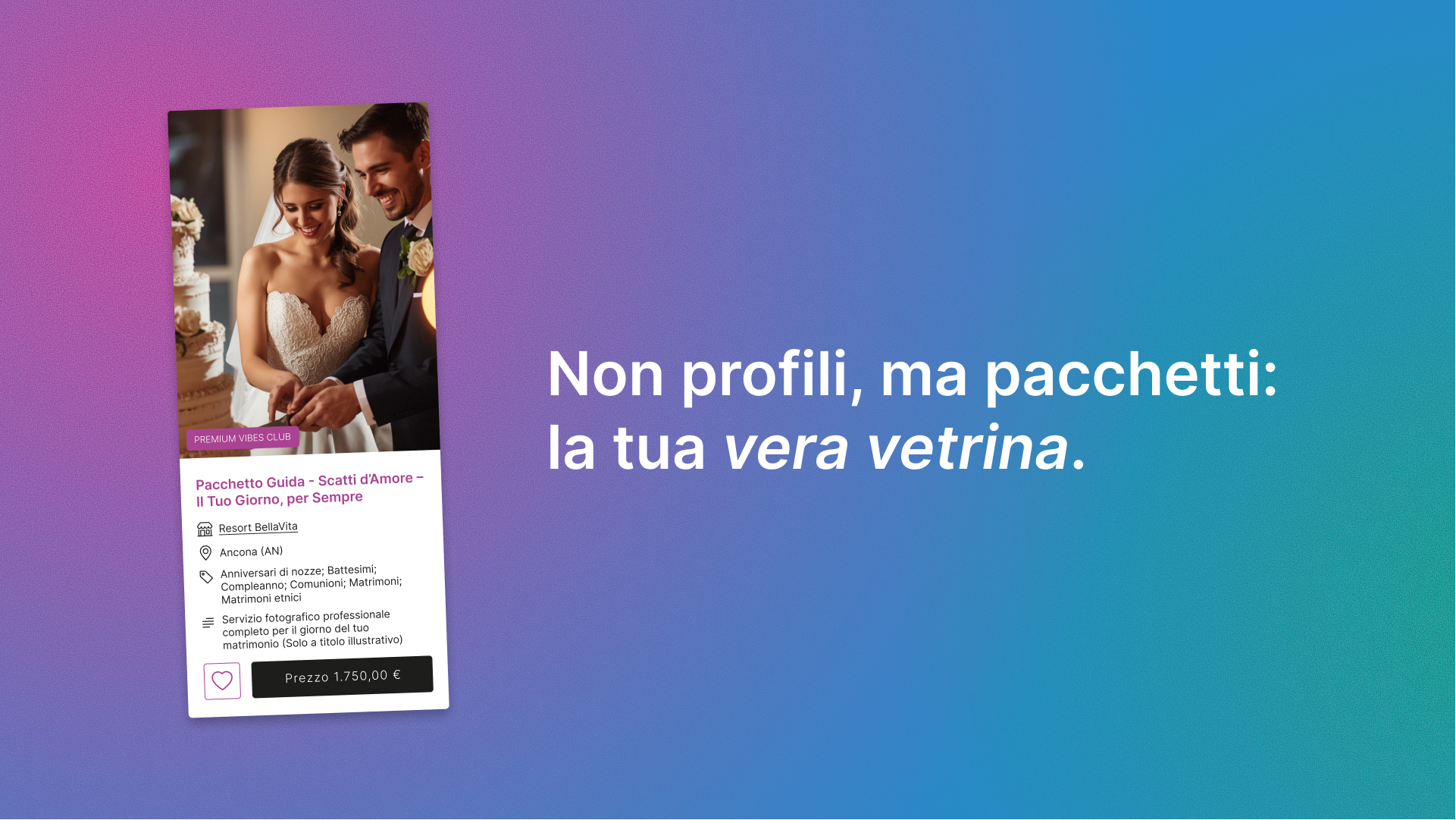 La filosofia di Vibes Planner ed il perché dei pacchetti