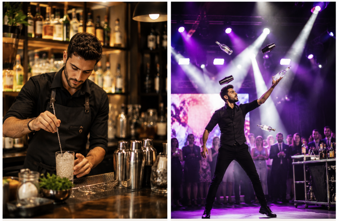 Flair Bartending: show continuo o momenti programmati?
